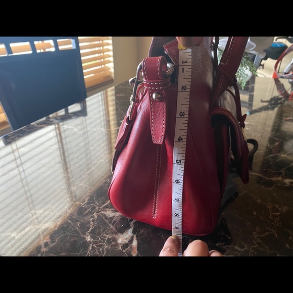 SOLD - Red leather Dooney & Bourke handbag - Picture 11 of 12